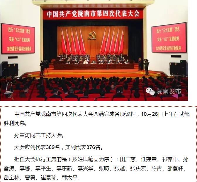 市第四次黨代會(huì)勝利閉幕！選出新一屆領(lǐng)導(dǎo)班子