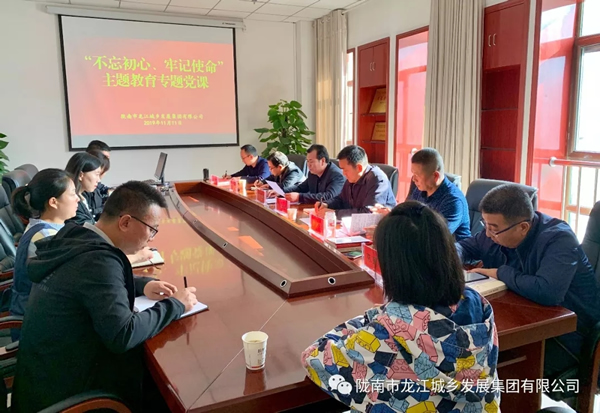 市龍江集團(tuán)開展“不忘初心、牢記使命”主題教育專題黨課